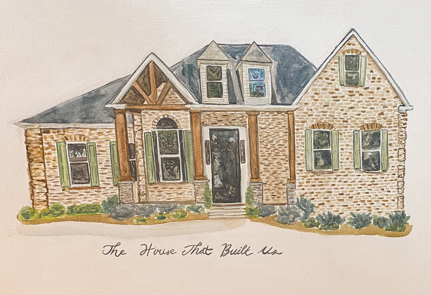 Watercolor House Portrait