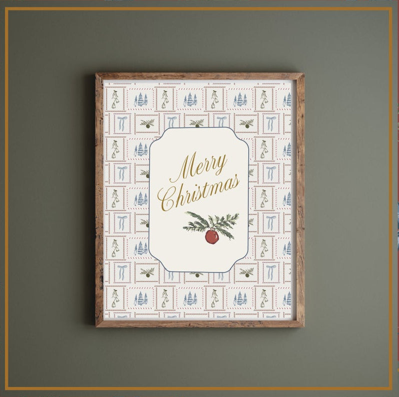 Merry Christmas Art print