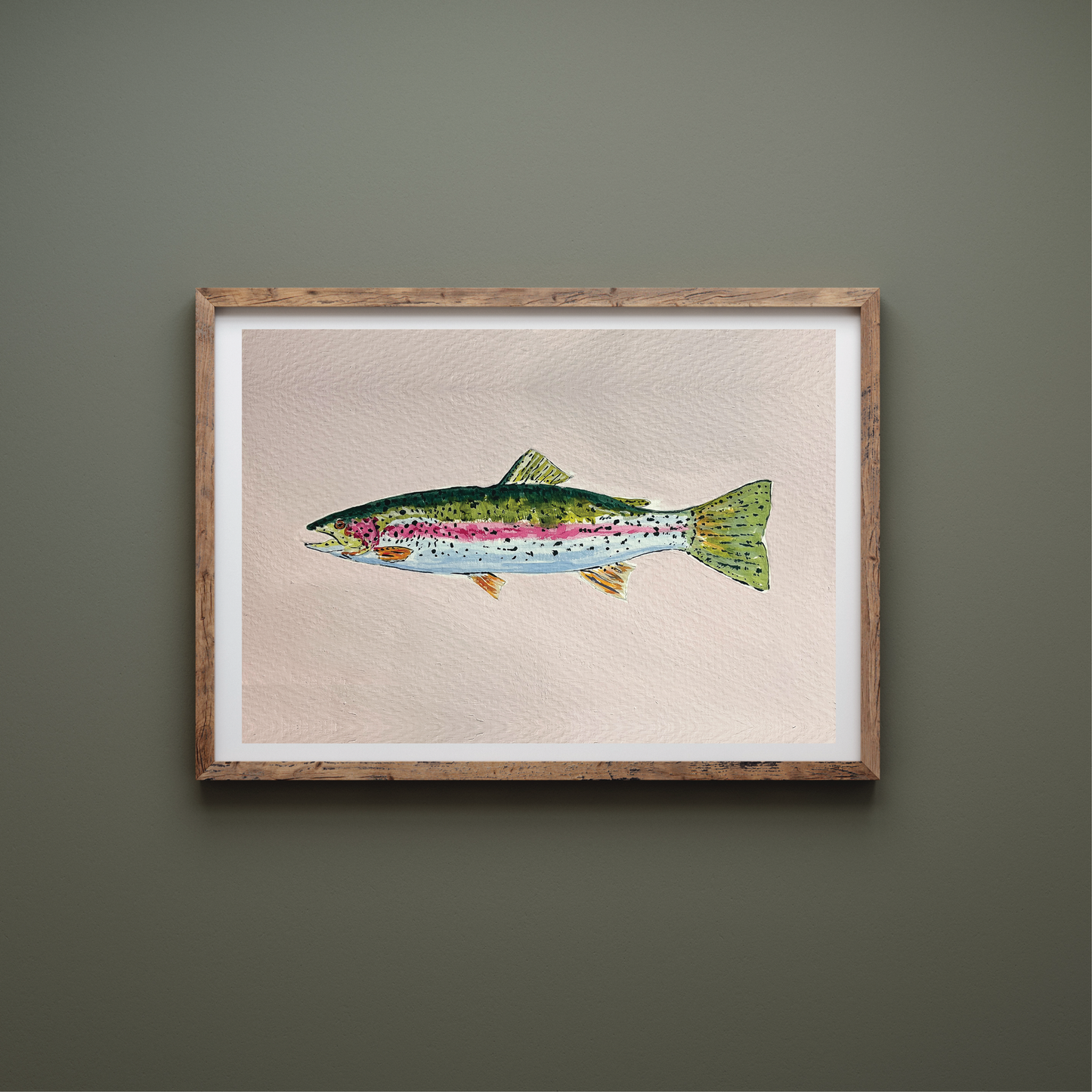 Pink Trout Print