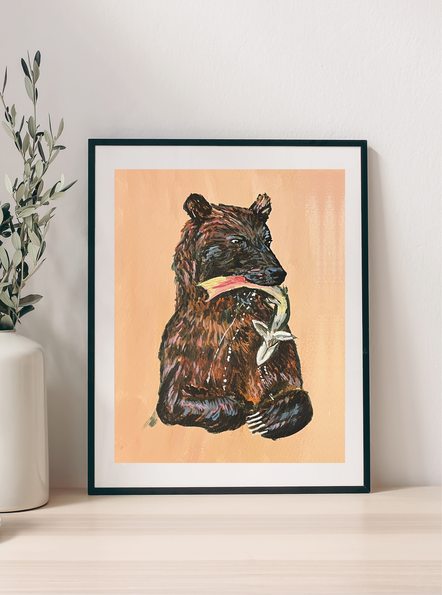 Bear + Trout Print