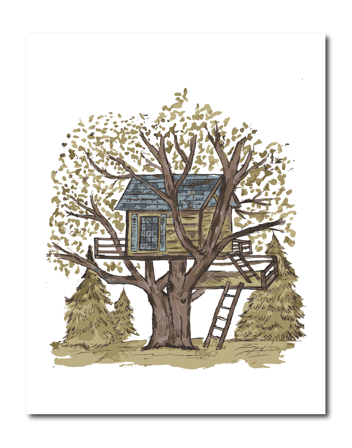 Treehouse Print