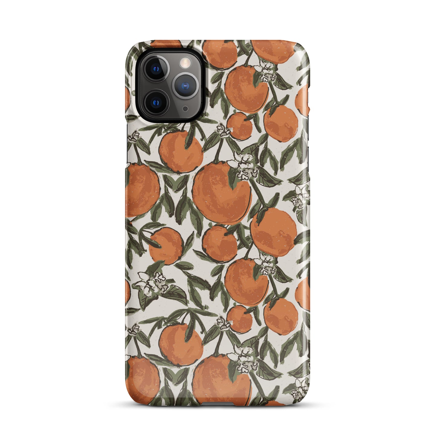 Orange Print IPhone Case