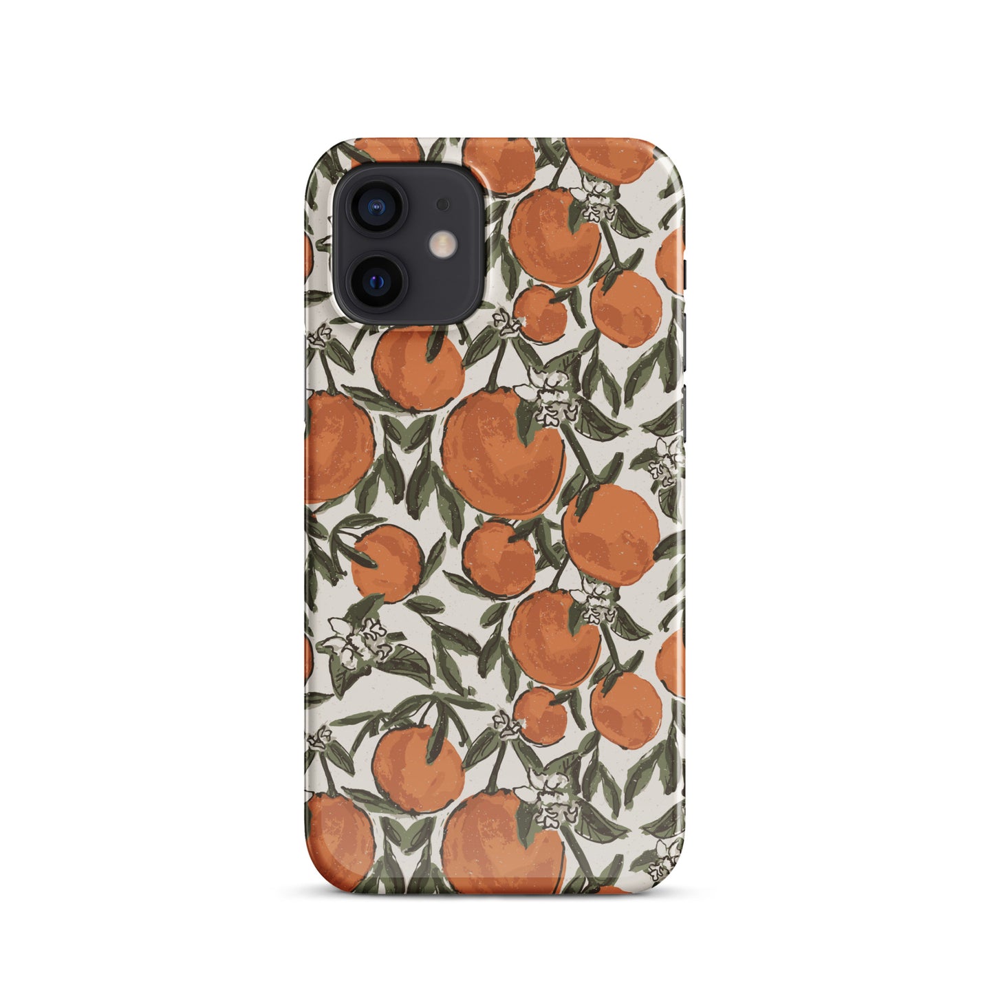 Orange Print IPhone Case