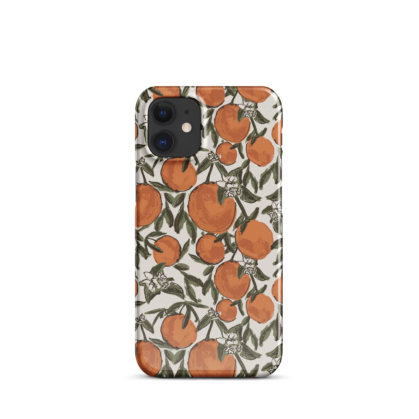 Orange Print IPhone Case