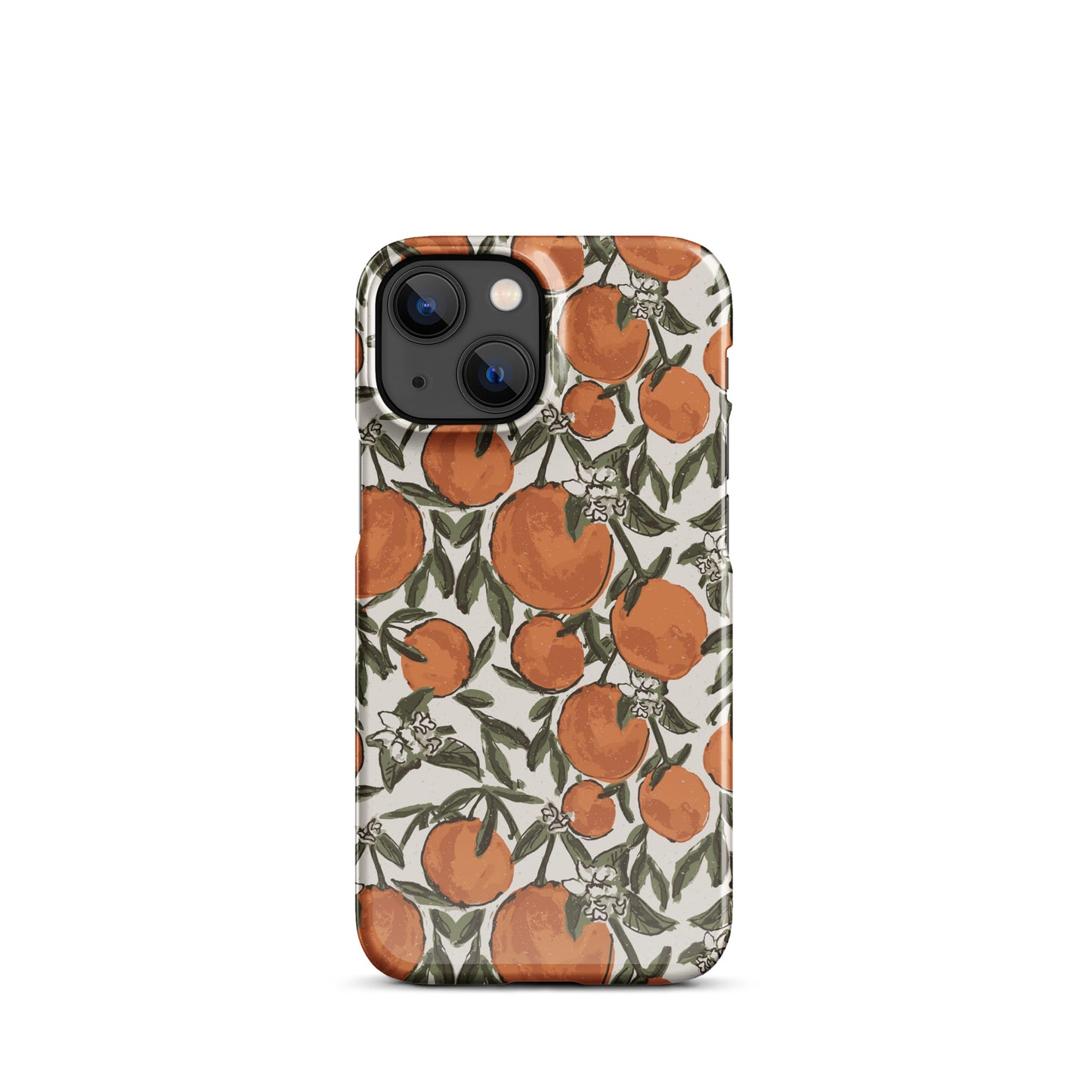 Orange Print IPhone Case