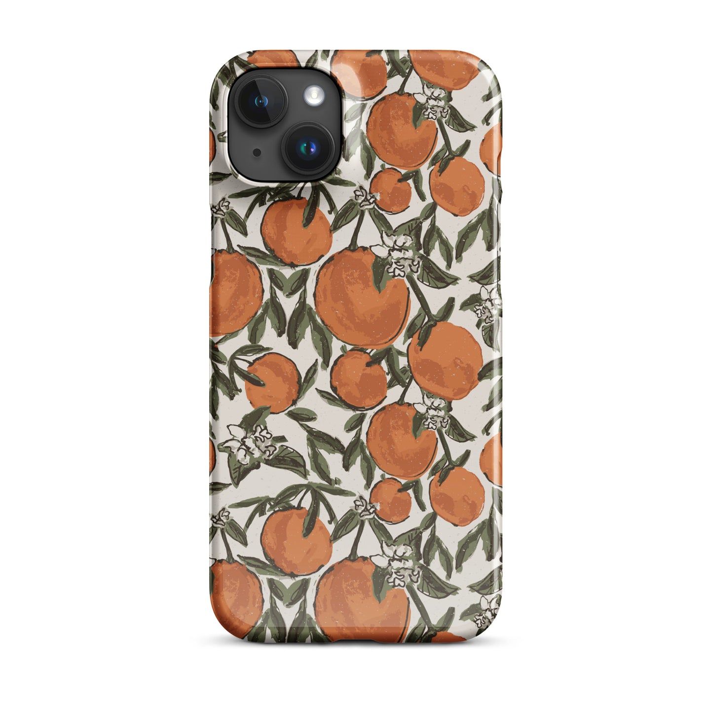 Orange Print IPhone Case