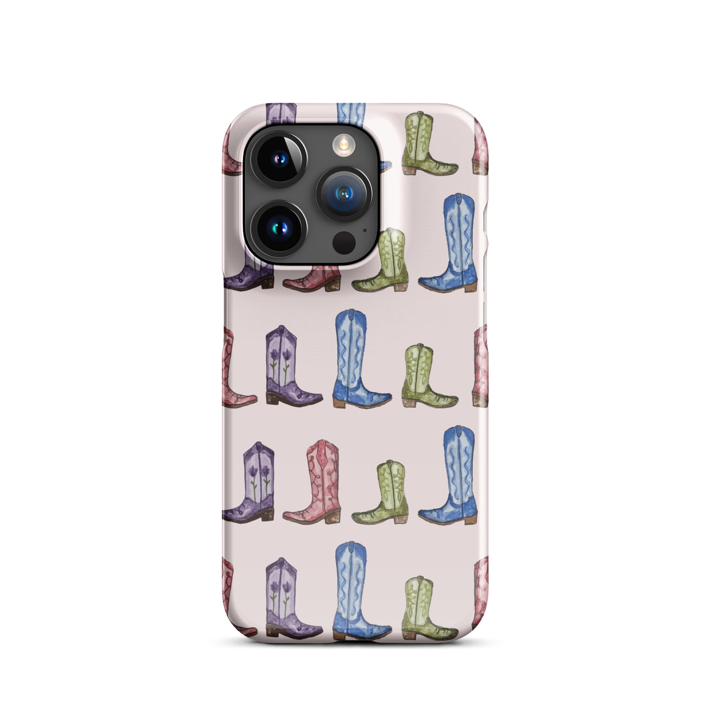Pink Cowgirl Boot IPhone Case