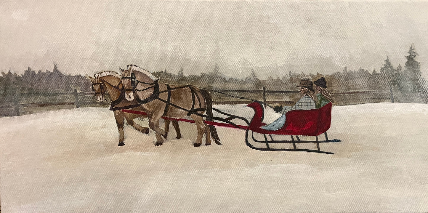 Sleigh Ride Art Print