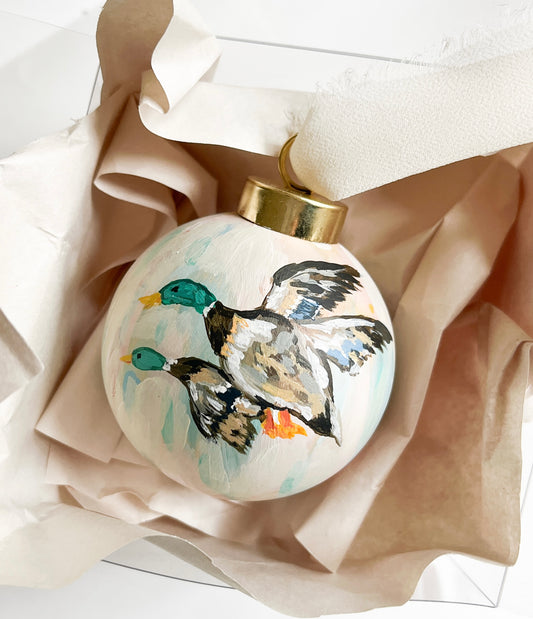 Ducks In Flight Ornament