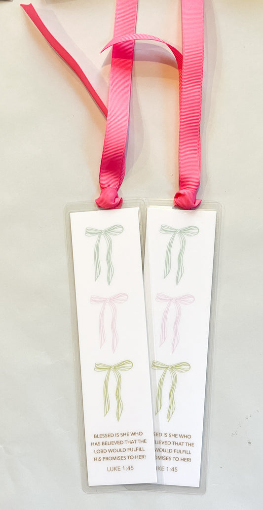 Pastel Bow Bookmark
