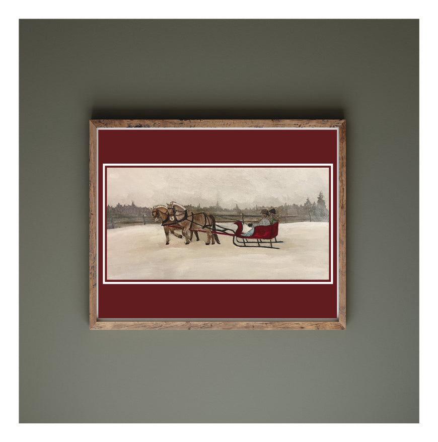 Sleigh Ride Art Print