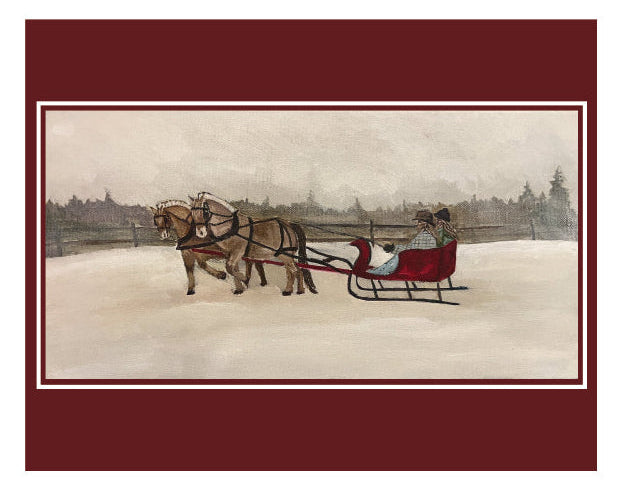 Sleigh Ride Art Print