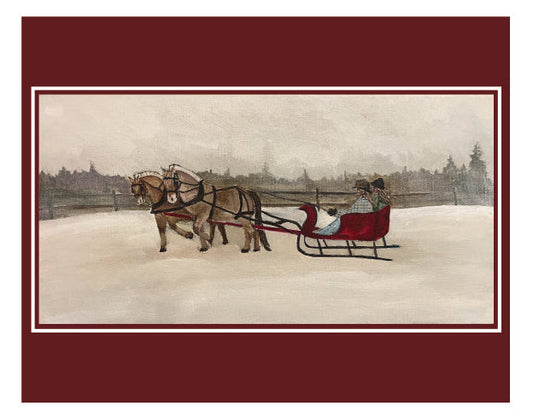 Sleigh Ride Art Print