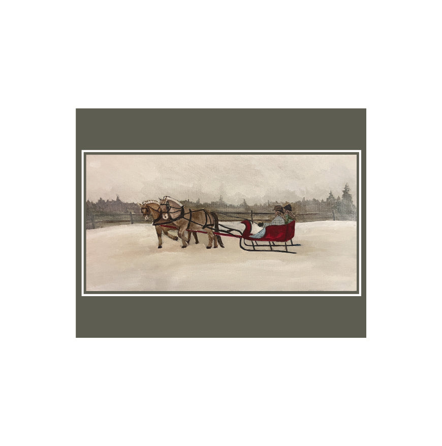 Sleigh Ride Art Print