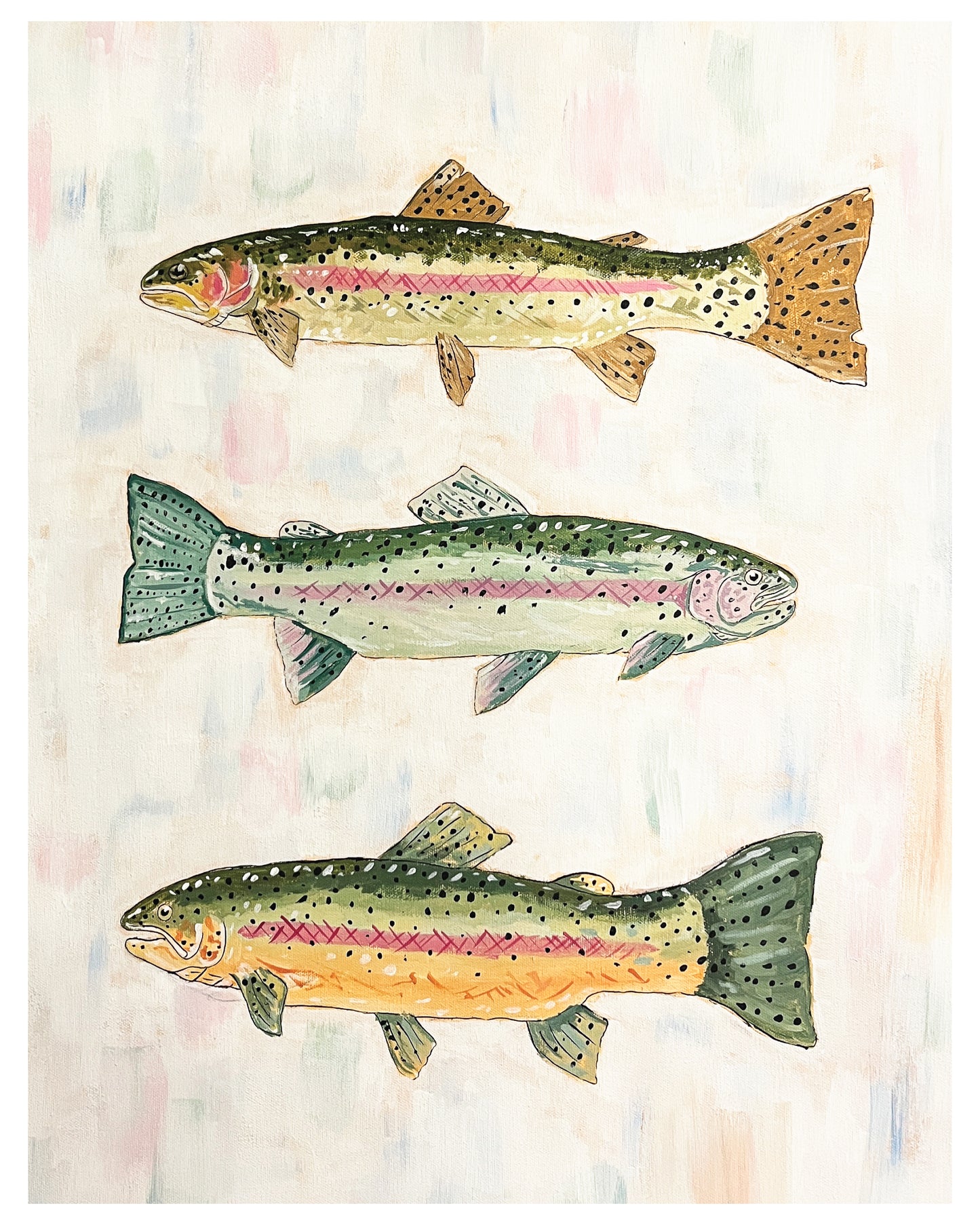 Three Trout Print