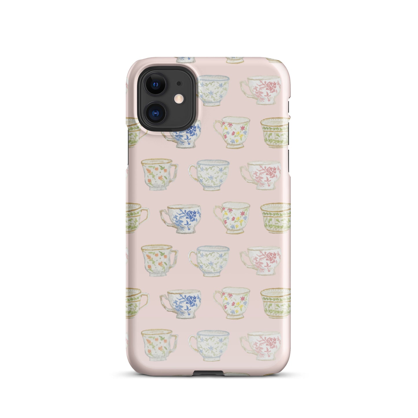 Pink Watercolor Tea Cups IPhone Case