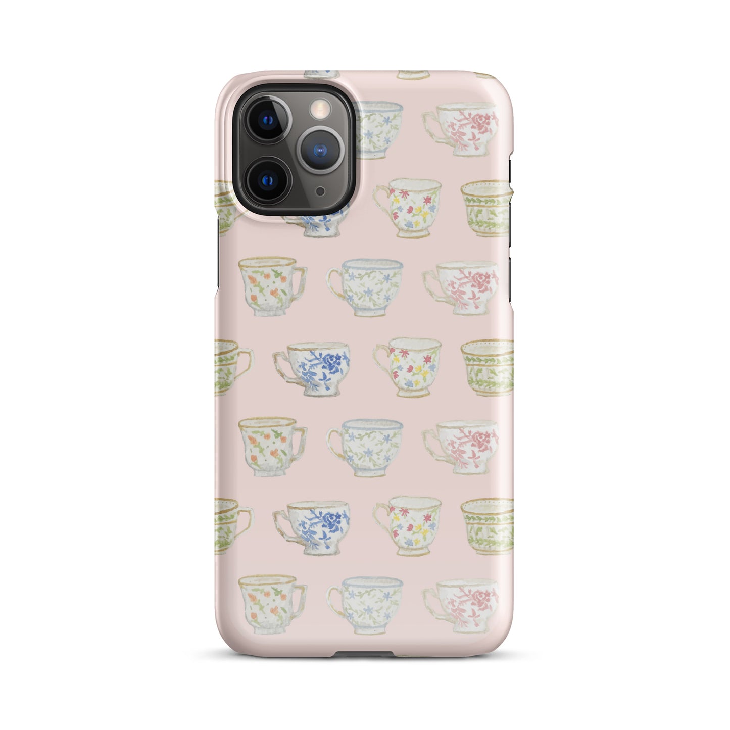 Pink Watercolor Tea Cups IPhone Case