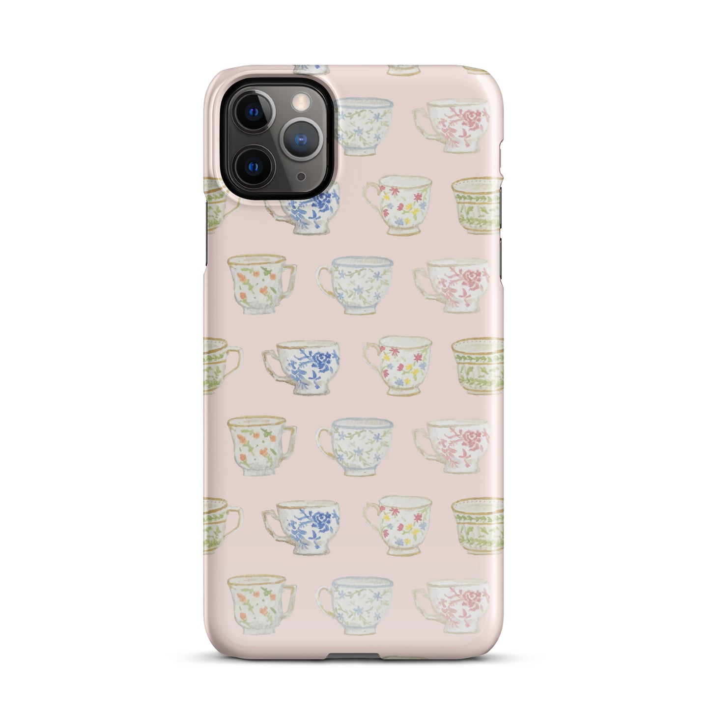 Pink Watercolor Tea Cups IPhone Case