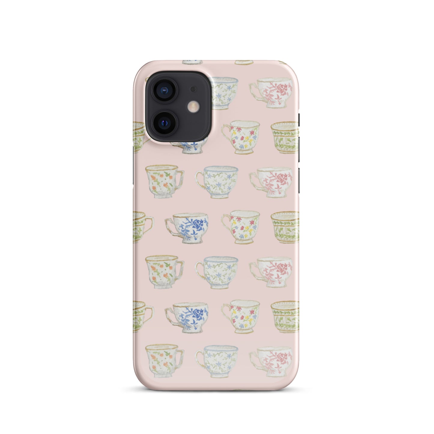 Pink Watercolor Tea Cups IPhone Case