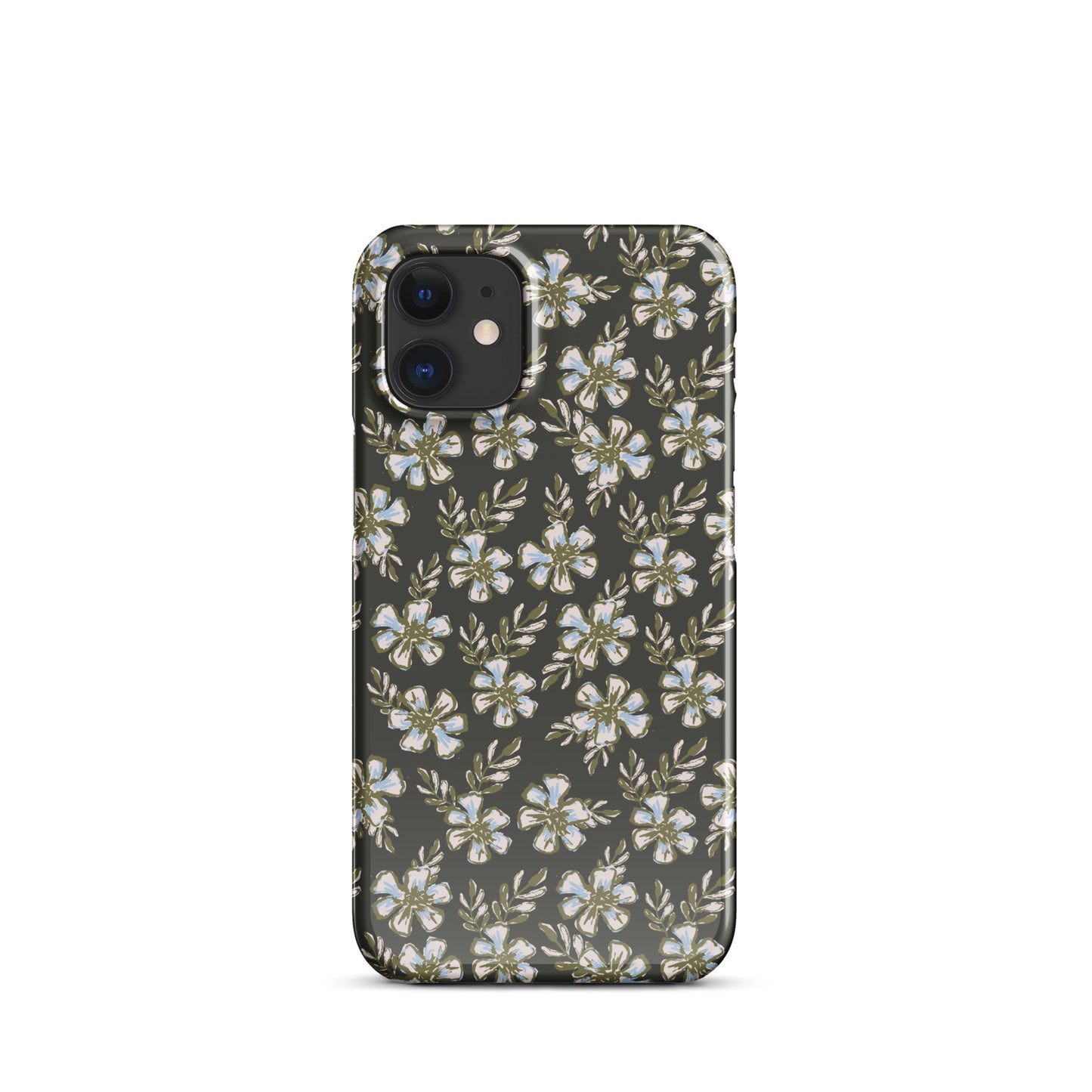 Black And Blue Floral IPhone Case