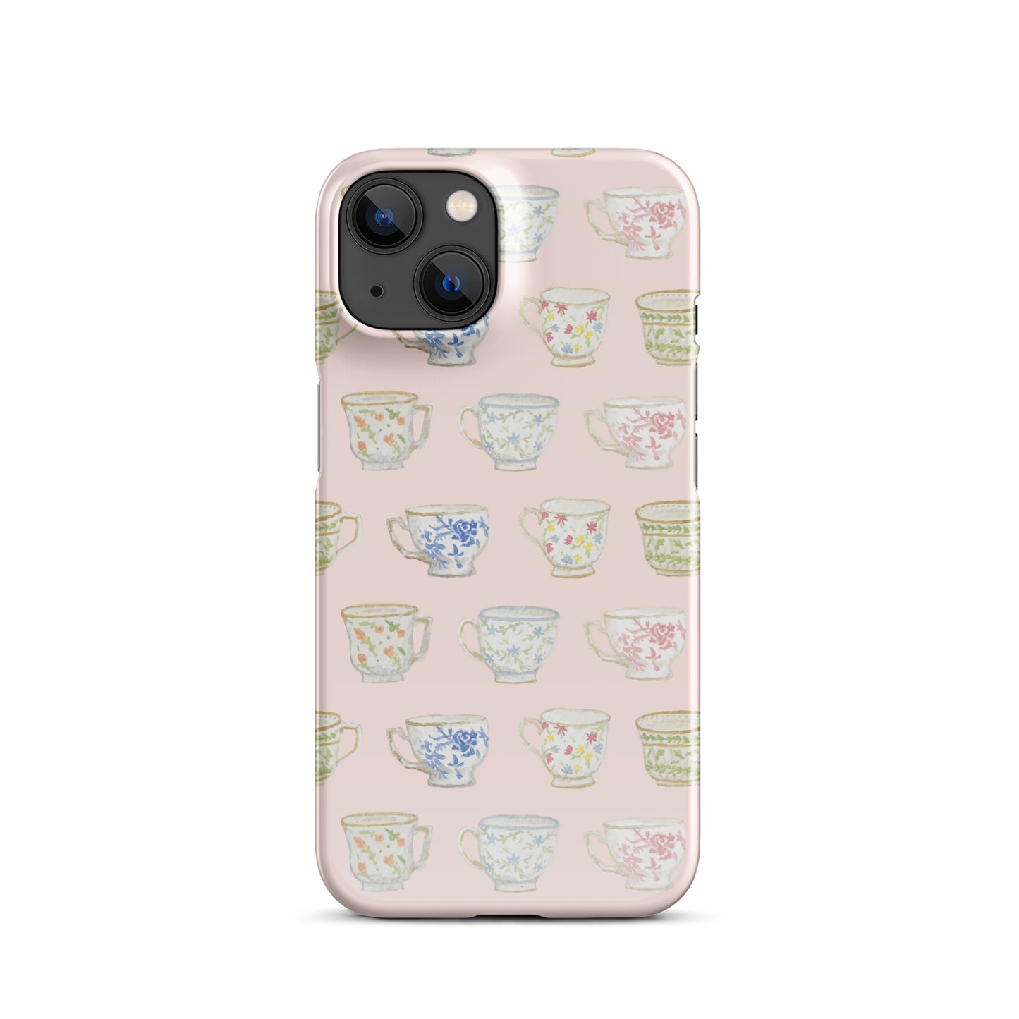 Pink Watercolor Tea Cups IPhone Case