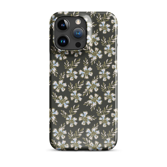 Black And Blue Floral IPhone Case
